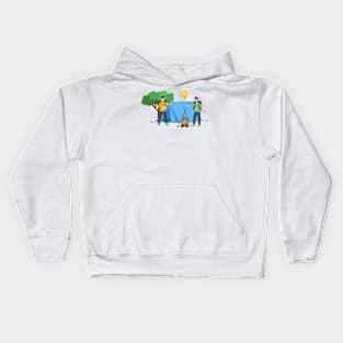 Hiking Camping Kids Hoodie